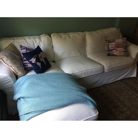 ikea white sectional sofa  detachable chaise aptdeco