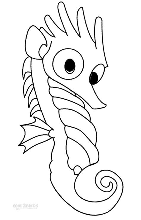 printable seahorse coloring pages  kids coolbkids