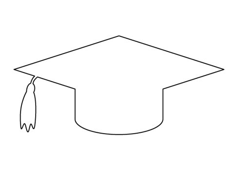 printable graduation cap template