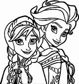 Coloring Elsa Anna Frozen Pages Disney Princess Drawing Print Colouring Printable Sheets Wecoloringpage Outline Color Kids Clipartmag Ve sketch template