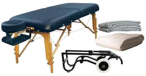 nrg luxury vedalux portable massage table package for sale