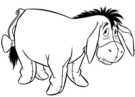donkey coloring pages    print