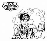 Max Steel Coloring Color Kids Pages Print Children Justcolor sketch template