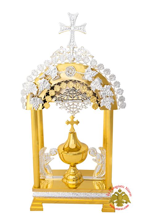 holy table orthodox tabernacle arch  angels metal decorations gold