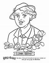 Eleanor Month Roosevelt Bust1 sketch template