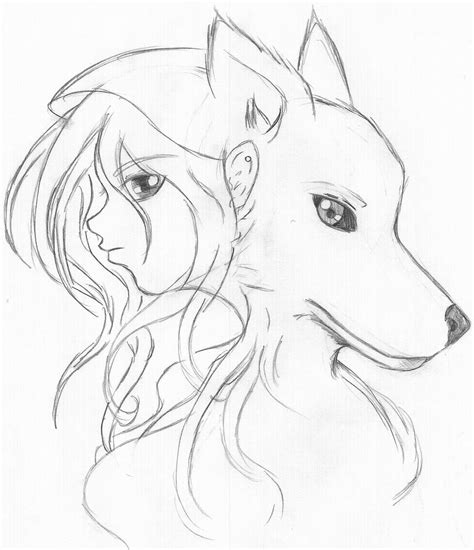 anime wolf girl drawing images pictures becuo