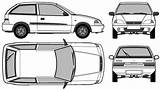 Suzuki Swift Blueprints 1993 Hatchback Door Car Gs Clipart Blueprint Animated Tuners Templates Doors Clipground sketch template