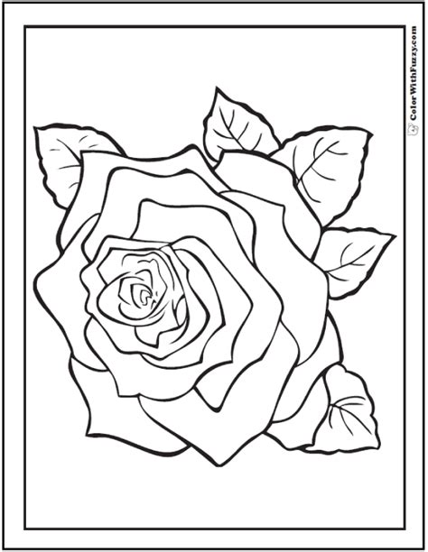 realistic hard rose coloring pages search images  huge