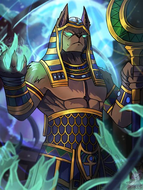 [smite] Anubis By Zeitzbach On Deviantart