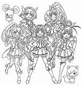 Glitter Force Coloring Pages Printable Girls Coloriage Colorier Color Dinosaur Books Imprimer Mostly Custom Getcolorings Anime Pretty Kids Getdrawings Fille sketch template