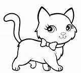 Coloring Kitten Baby Pages Print sketch template