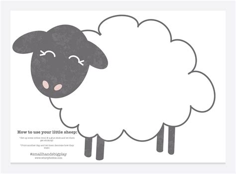sheep printable template