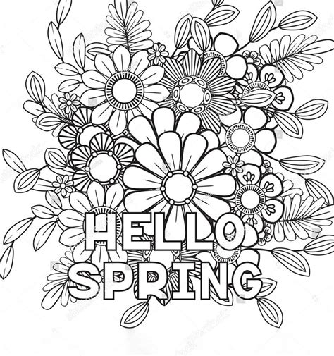 spring coloring sheets fresh spring coloring pages ideas