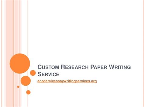custom research paper writing service