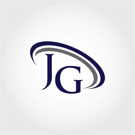 monogram jg logo design  vectorseller thehungryjpeg
