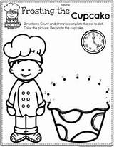 Preschool Cooking Theme Coloring Worksheets Baking Dot Activities Halloween Pages Planningplaytime Cupcake Kindergarten Helpers Community Printables Playtime Planning Choose Board sketch template