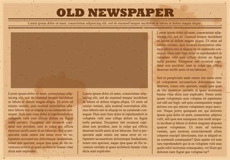 newspaper template vector art icons  graphics