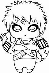 Gaara Coloring Pages Template Popular Naruto sketch template