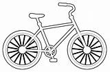 Bicycle Coloring Pages Kids Vehicles Color Printable Print sketch template