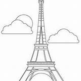 Ausmalen Eiffelturm Hellokids sketch template