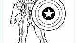 Captain America Coloring Pages Shield Printable Logo Cartoon Getcolorings Getdrawings Colorings sketch template