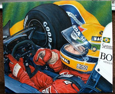Ayrton Senna By Machoart On Deviantart