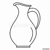 Pitcher Water Jug Drawing Clipart Sketch Clipartmag sketch template