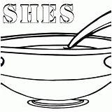 Dishes Coloring Pages sketch template