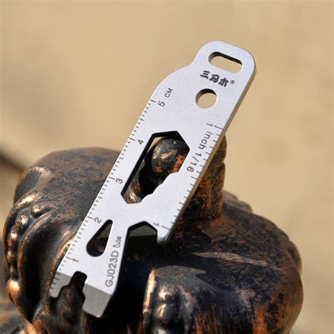 gjd outdoor portable keychain tool mini multi tool kit nail puller wrench opener keychain srm