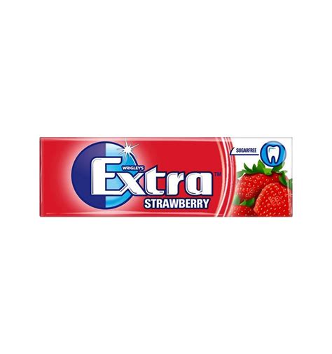 wrigleys extra sugarfree strawberry gum   supermartae