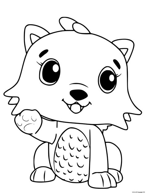 hatchimals kittycan coloring page printable