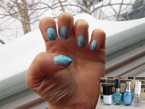 frozen manicure part  frozen manicure elsa nail polish shown