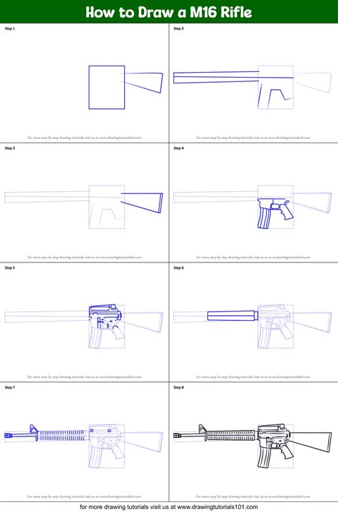 How To Draw A Rifle Easy