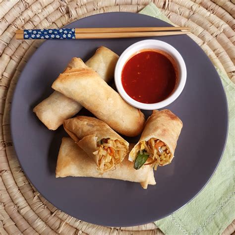chinese spring rolls with three dipping sauces tcs