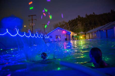 healing waters resort spa healing waters pool light glow party