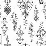 Unalome Lotus Symbol Sacred Comp Contents Similar Search sketch template