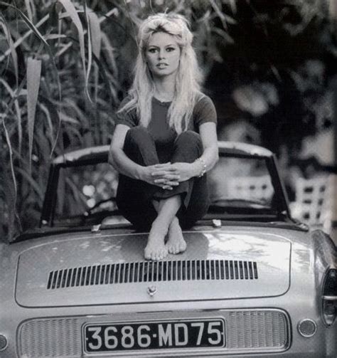 Talesfromweirdland “brigitte Bardot Sitting On Her Renault Floride