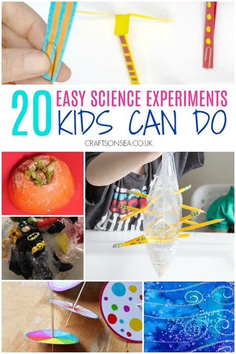 easy science experiments  kids crafts  sea