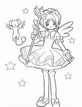 Coloring Anime Fairy Pages Ai sketch template