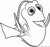 Dory Coloring Pages Nemo Fish Finding Clipart Ray Drawing Color Coloringpages101 Printable Baby Cartoon Print Getcolorings Getdrawings Mr Template Pdf sketch template