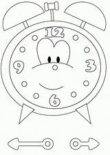 Clock Coloring Pages Popular Printable Kids sketch template