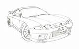 Drift R33 Skyline sketch template