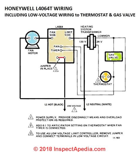 install wire  fan limit controls  furnaces honeywell lb  white rodgers
