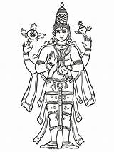 Coloring Shiva Pages Vishnu Drawing Simple Line Chakra Color Parvati Lord Print Sketch Getdrawings Printable Hindu Gorgeous Sheets Template Gods sketch template