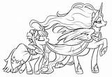 Luna Coloring Pony Little Princess Pages Getcolorings Print Color sketch template