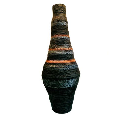 large woven sculptural vase  sale  stdibs