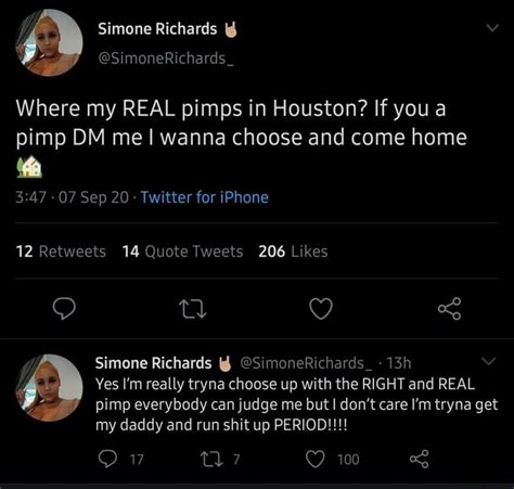 Simone Richards Where My Real Pimps In Houston If You A Pimp Dm Me