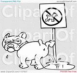 Peeing Bulldog Sign Illustration Clipart Outlined Dogs Royalty Vector Transparent Do Background Gnurf Clip sketch template