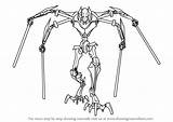 Grievous Wars Star Draw Drawing Step General Coloring Drawings Pages Drawingtutorials101 Cartoon Animated Epic Movie Tutorials Sci Fi sketch template