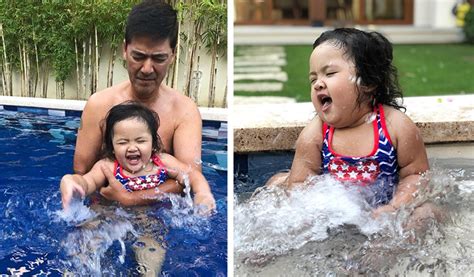 Look Bossing Vic’s Swimming Bonding Time With Daughter